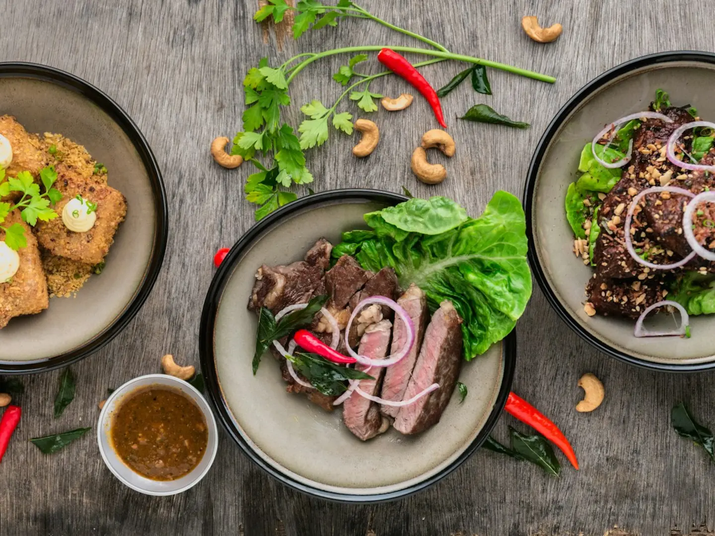 Seasonal dishes shared at a table